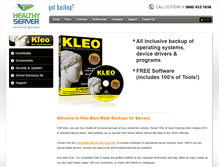 Tablet Screenshot of kleobackup.net